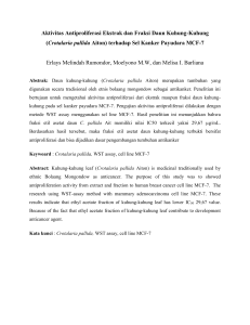 (Crotalaria pallida Aiton) terhadap Sel Kanker Payudara MCF-7