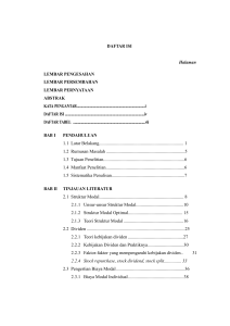DAFTAR ISI Halaman LEMBAR PENGESAHAN LEMBAR