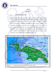 BAB II GEOLOGI 2. 1 GEOLOGI REGIONAL Tatanan tektonik