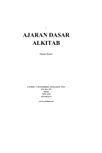 ajaran dasar alkitab