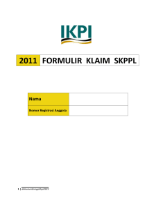 PPL Form Klaim SKPPL IKPI 2011