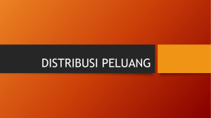 K4 DISTRIBUSI PELUANG diskrit