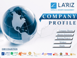 company profile - lariz hotel. lariz hotels