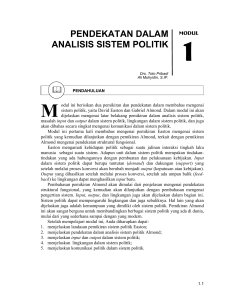 pendekatan dalam analisis sistem politik