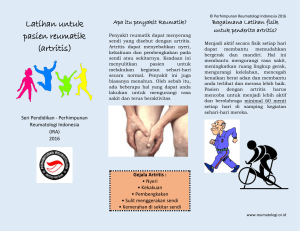 Latihan untuk pasien reumatik (artritis)