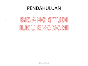 Bidang Studi Ilmu Ekonomi (TM1)