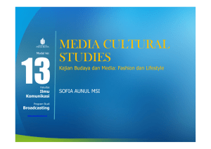 media cultural studies - Universitas Mercu Buana
