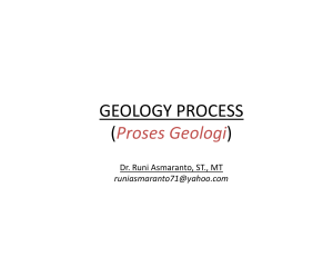 Proses Geologi - runi asmaranto Dr., ST., MT.