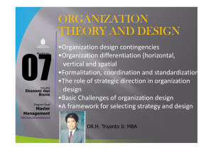 organization theory and design
