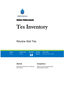 review alat tes inventory