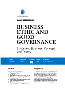 Modul Business Ethic and Good Governance [TM1]