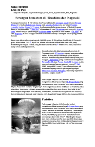 Serangan bom atom di Hiroshima dan Nagasaki