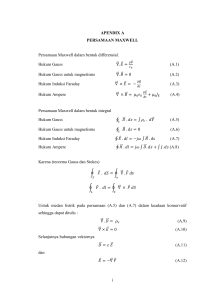 i APENDIX A PERSAMAAN MAXWELL