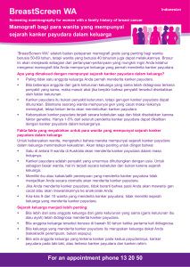 Fact sheet 12 – Lifestyle risk factors and breast