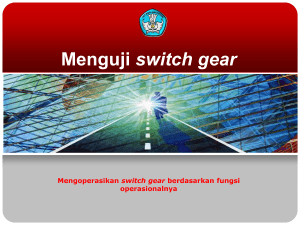 Menguji switch gear - SMK NEGERI 2 GARUT