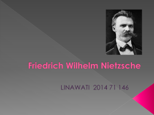 Friedrich Wilhelm Nietzsche ppt