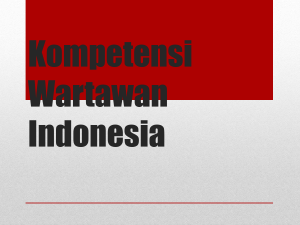 Kompetensi Wartawan Indonesia