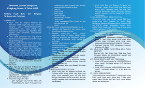 Peraturan Daerah Kabupaten Klungkung Nomor 9 Tahun 2012