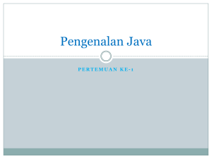 M1_Pengenalan Java