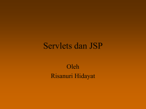 Servlets dan JSP