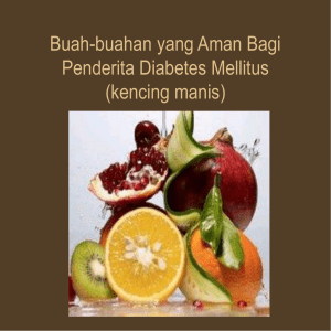 Buah-buahan yang Aman Bagi Penderita Diabetes Mellitus (kencing