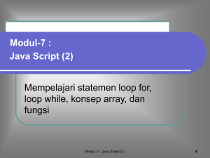 Java Script (2) Modul-7 - elista:.