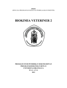 2013. RPKPS_Biokimia Veteriner 2 - Prof. Dr. Aulanni`am, DVM., DES.