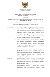 salinan peraturan otoritas jasa keuangan nomor 22/ pojk.04 / 2014