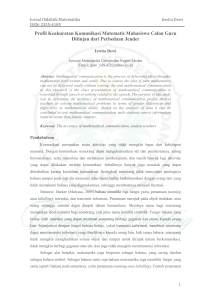 1. jurnal izwita dewi - Digital Repository Universitas Negeri Medan