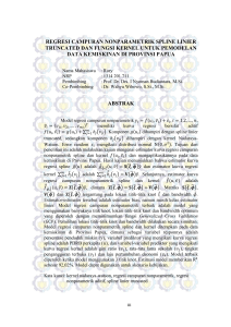 regresi campuran nonparametrik spline linier - Repository