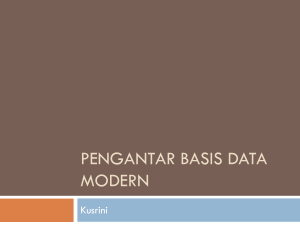 Pengantar Basis Data Modern - E