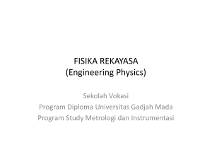 FISIKA REKAYASA (Engineering Physics)
