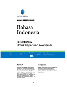Modul Bahasa Indonesia [TM6]
