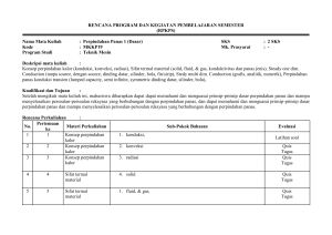 RENCANA PROGRAM DAN KEGIATAN PEMBELAJARAN