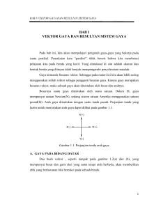 bab i vektor gaya dan resultan sistem gaya