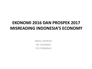 Misreading Indonesia Economy