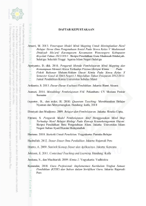 DAFTAR KEPUSTAKAAN Ansori, M. 2013. Penerapan Model Mind