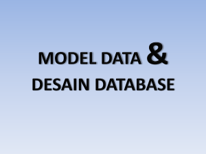 model data dan desain database