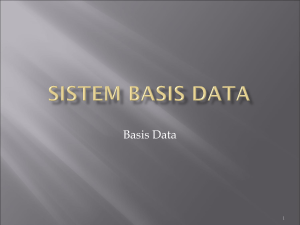 sistem basis data - Informatika Unsyiah