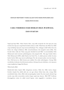 1 Jumadil awal 1436 AH DENGAN MENYEBUT NAMA ALLAH