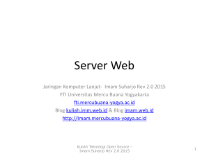 Web Server - Universitas Mercu Buana Yogyakarta