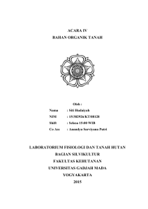 bahan organik tanah