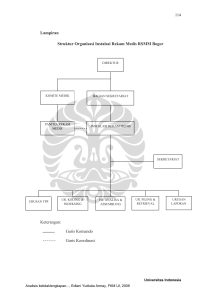 Lampiran Struktur Organisasi Instalasi Rekam Medis RSMM Bogor