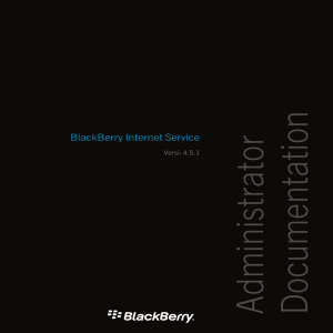 BlackBerry Internet Service-Administrator Documentation