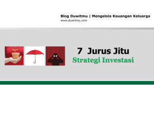 GRATIS E-Book Strategi Investasi