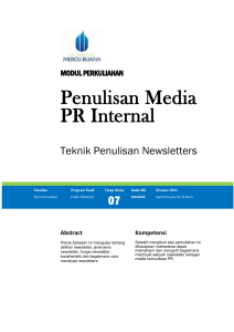 Modul Penulisan Media PR Internal [TM7].