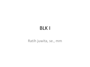 BLK I - Official Site of RATIH JUWITA, SE., MM
