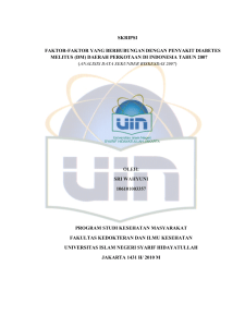 skripsi faktor-faktor yang berhubungan dengan penyakit diabetes