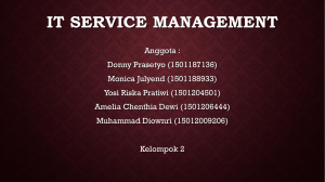 IT service management - Amelia Chenthia Dewi