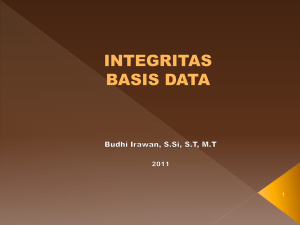 integritas basis data